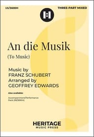 An die Musik Three-Part Mixed choral sheet music cover Thumbnail